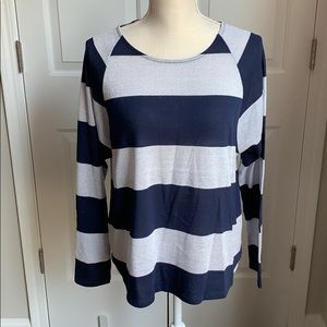 Blue and Silver long sleeve sweater size L